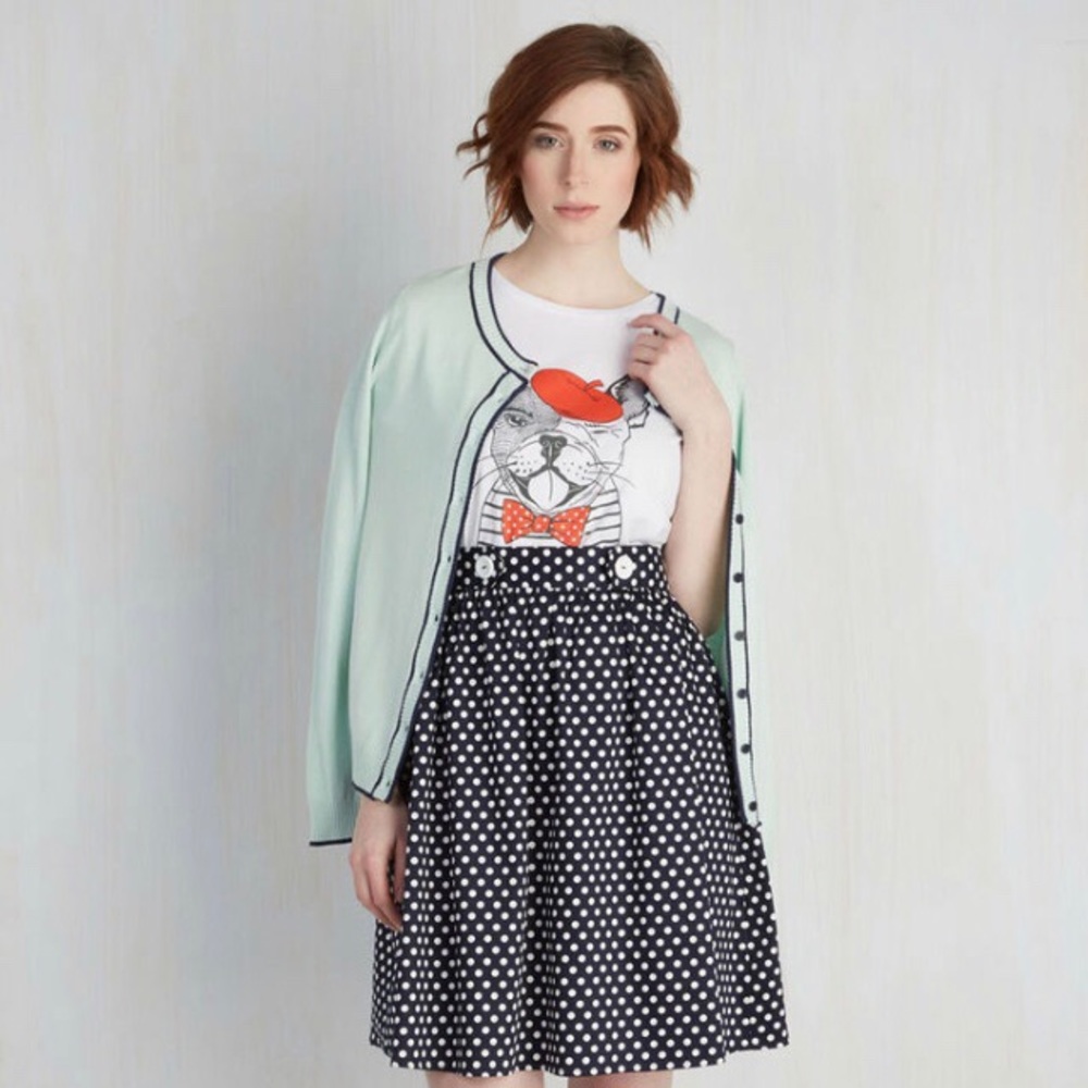ModCloth polka dot skirt